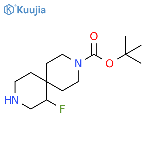 tert-butyl 7-fluoro-3,9-diazaspiro[5.5]undecane-3-carboxylate structure