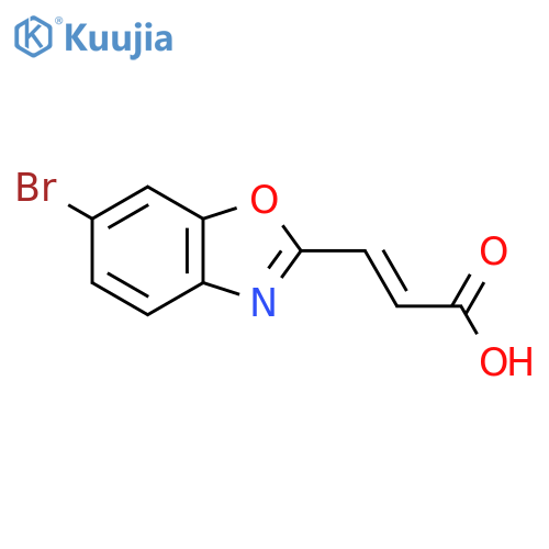 6-Bromobenzo[d]oxazole-2-acrylic acid structure