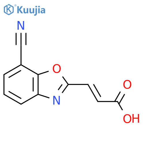 7-Cyanobenzo[d]oxazole-2-acrylic acid structure