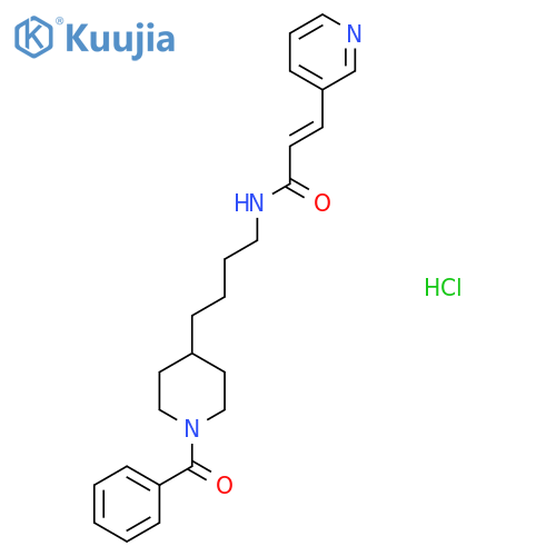 N-4-(1-Benzoyl-4-piperidinyl)butyl-3-(3-pyridinyl)-2-propenamide Hydrochloride structure