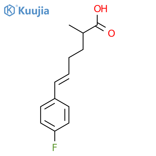 6-(4-Fluorophenyl)-2-methylhex-5-enoic acid structure
