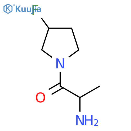 2-Amino-1-(3-fluoropyrrolidin-1-yl)propan-1-one structure