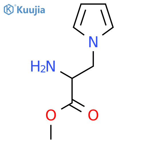 methyl 2-amino-3-(1H-pyrrol-1-yl)propanoate structure