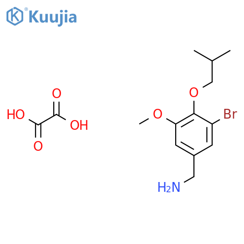 (3-Bromo-4-isobutoxy-5-methoxybenzyl)amine oxalate structure