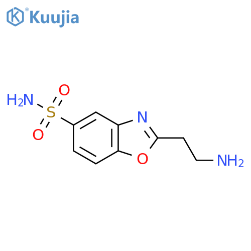 2-(2-Aminoethyl)-1,3-benzoxazole-5-sulfonamide structure