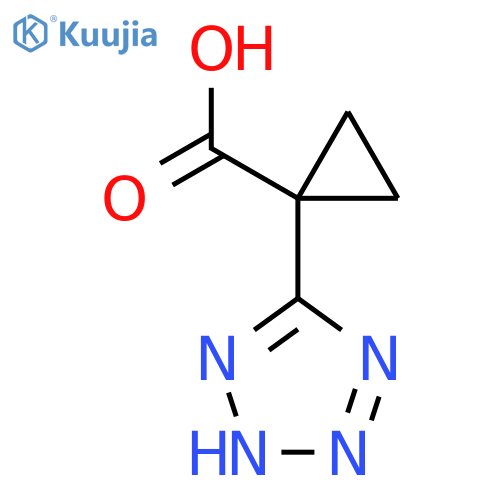 1-(1H-1,2,3,4-tetrazol-5-yl)cyclopropane-1-carboxylic acid structure