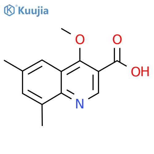 4-Methoxy-6,8-dimethylquinoline-3-carboxylic acid structure
