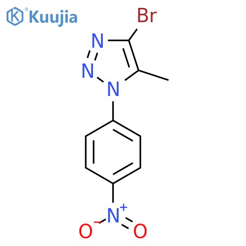 4-Bromo-5-methyl-1-(4-nitrophenyl)-1H-1,2,3-triazole structure