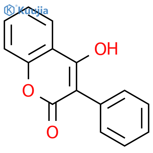 2H-1-Benzopyran-2-one,4-hydroxy-3-phenyl- structure