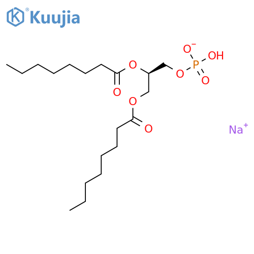 1,2-Dioctanoyl-sn-glycerol 3-Phosphate Sodium Salt structure