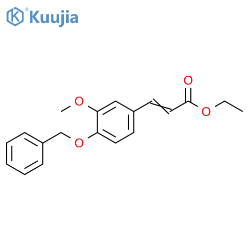 2-Propenoic acid, 3-[3-methoxy-4-(phenylmethoxy)phenyl]-, ethyl ester structure