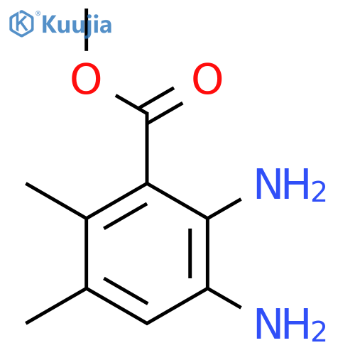 Benzoic acid,2,3-diamino-5,6-dimethyl-, methyl ester structure