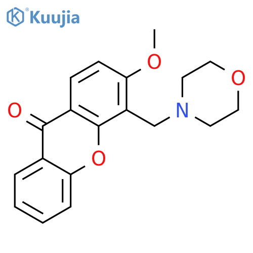 3-methoxy-4-(morpholin-4-ylmethyl)-9H-xanthen-9-one structure