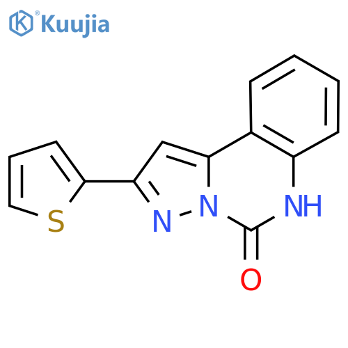 2-(Thiophen-2-YL)pyrazolo[1,5-C]quinazolin-5(6H)-one structure