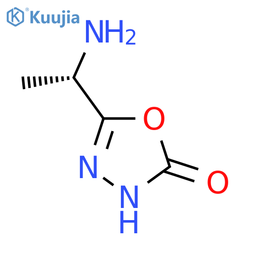 5-[(1S)-1-aminoethyl]-2,3-dihydro-1,3,4-oxadiazol-2-one structure