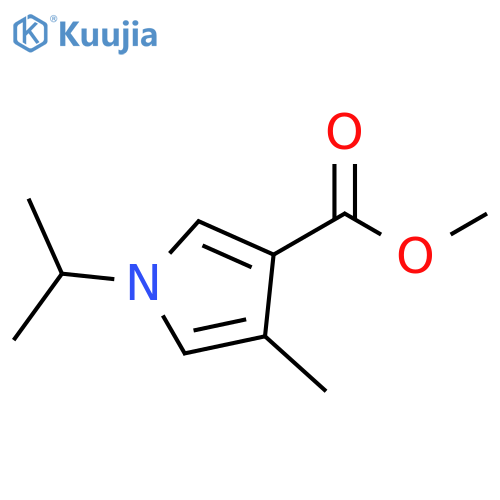 1H-Pyrrole-3-carboxylic acid, 4-methyl-1-(1-methylethyl)-, methyl ester structure