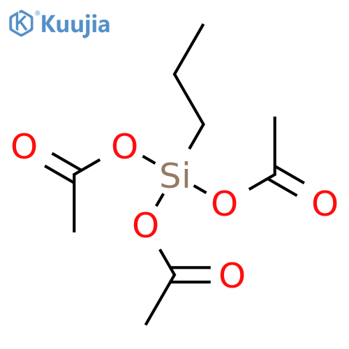 Propylsilanetriyl triacetate structure