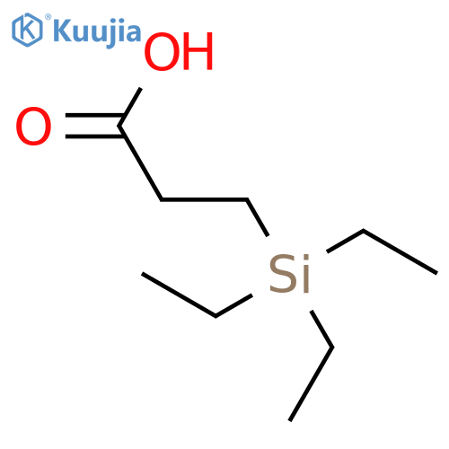 Propanoic acid, 3-(triethylsilyl)- structure