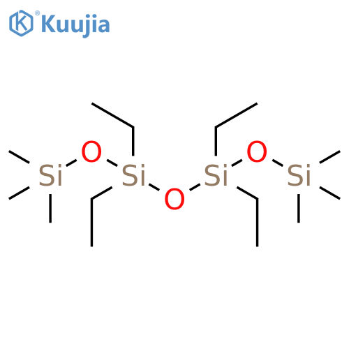 Tetrasiloxane, 3,3,5,5-tetraethyl-1,1,1,7,7,7-hexamethyl- structure
