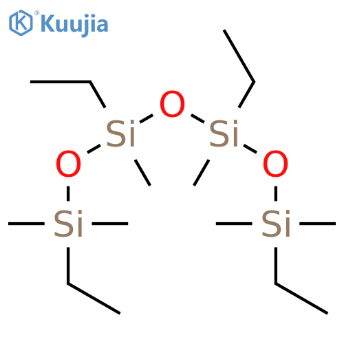 Tetrasiloxane, 1,3,5,7-tetraethyl-1,1,3,5,7,7-hexamethyl- structure