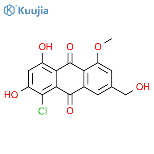 1-Chloro-2,4,5-trihydroxy-7-(hydroxymethyl)anthraquinone; 5-Me ether structure
