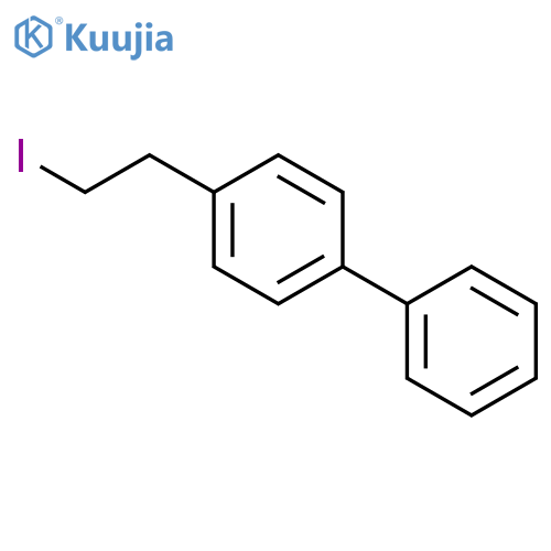 1,1'-Biphenyl, 4-(2-iodoethyl)- structure