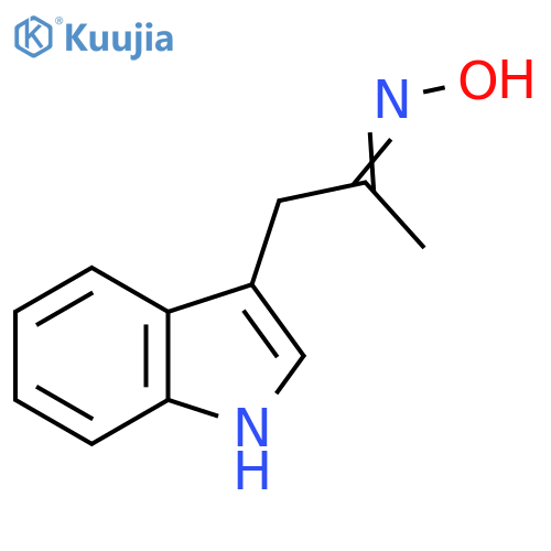 1-(1H-indol-3-yl)-2-Propanone oxime structure
