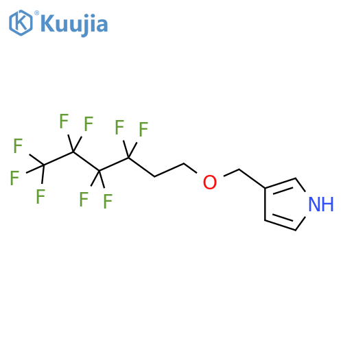 1H-Pyrrole, 3-[[(3,3,4,4,5,5,6,6,6-nonafluorohexyl)oxy]methyl]- structure