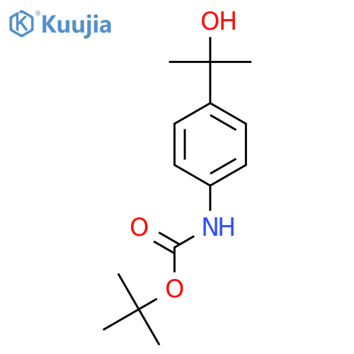 [4-(1-Hydroxy-1-methyl-ethyl)-phenyl]-carbamic acid tert-butyl ester structure