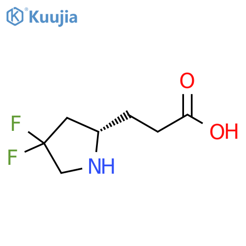 2-Pyrrolidinepropanoic acid, 4,4-difluoro-, (2S)- structure