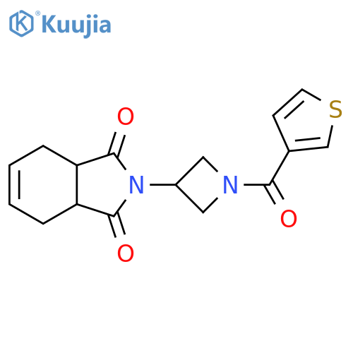 3a,4,7,7a-Tetrahydro-2-[1-(3-thienylcarbonyl)-3-azetidinyl]-1H-isoindole-1,3(2H)-dione structure