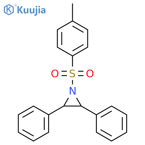 Aziridine, 1-[(4-methylphenyl)sulfonyl]-2,3-diphenyl-, trans- structure