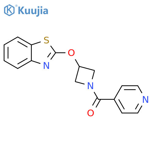 2-{[1-(pyridine-4-carbonyl)azetidin-3-yl]oxy}-1,3-benzothiazole structure