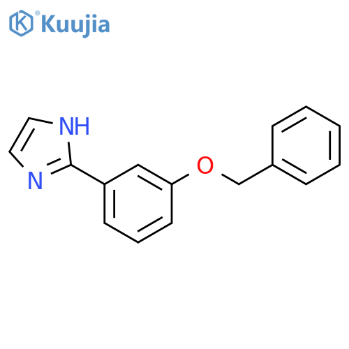 1H-Imidazole, 2-[3-(phenylmethoxy)phenyl]- structure