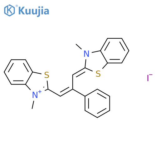 BENZOTHIAZOLIUM, 3-METHYL-2-[3-(3-METHYL-2(3H)-BENZOTHIAZOLYLIDENE)-2-PHENYL-1-PROPENYL]-, IODIDE structure