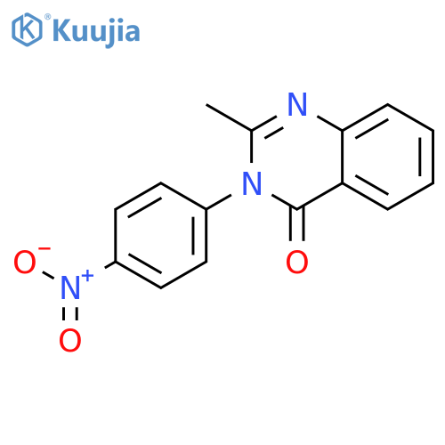 2-methyl-3-(4-nitrophenyl)quinazolin-4(3H)-one structure
