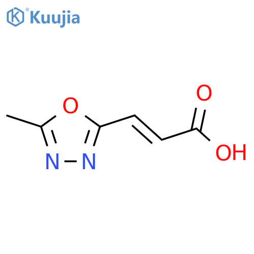 (e)-3-(5-Methyl-1,3,4-oxadiazol-2-yl)acrylic acid structure