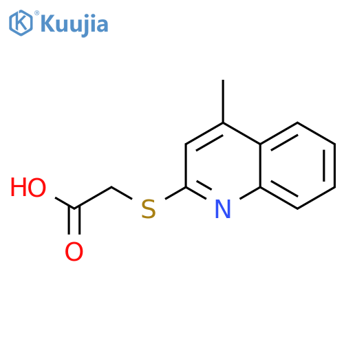2-(4-Methylquinolin-2-yl)sulfanylacetic Acid structure