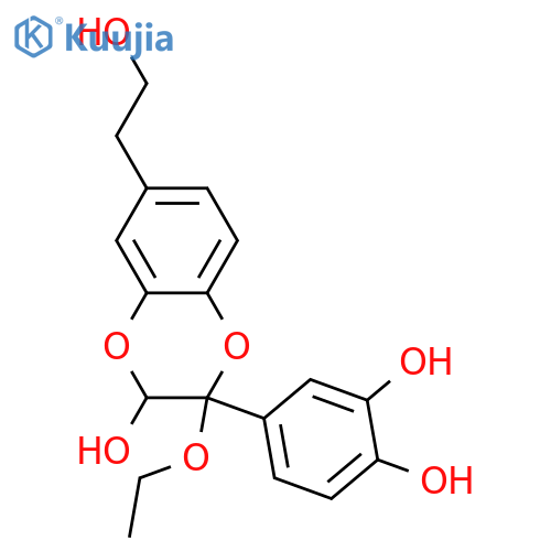 4,7'-Epoxy-9'-nor-3,8'-oxylignan-3',4',7',8',9-pentol; (2RS,3RS)-form, 7'-Et ether structure