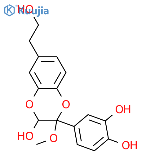 4,7'-Epoxy-9'-nor-3,8'-oxylignan-3',4',7',8',9-pentol; (2RS,3RS)-form, 7'-Me ether structure