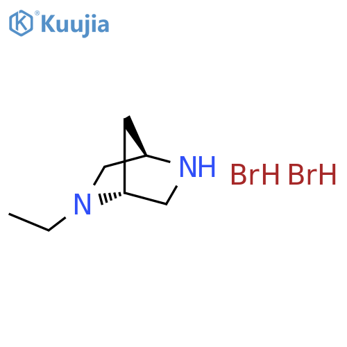 (1R,4R)-2-ethyl-2,5-diazabicyclo[2.2.1]heptane;dihydrobromide structure