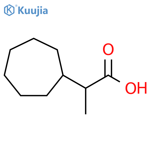 2-cycloheptylpropanoic acid structure