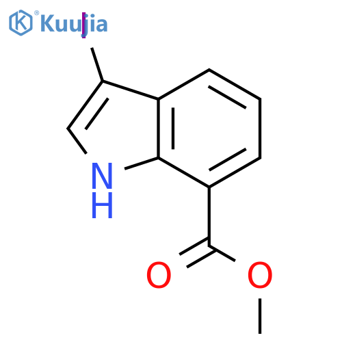 Methyl 3-iodo-1H-indole-7-carboxylate structure