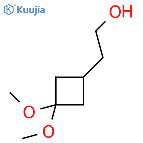 2-(3,3-dimethoxycyclobutyl)ethan-1-ol structure