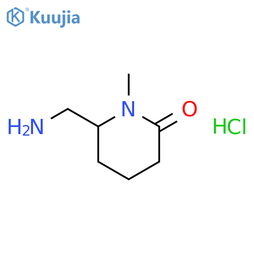 6-(aminomethyl)-1- methyl-2-piperidinone hydrochloride structure