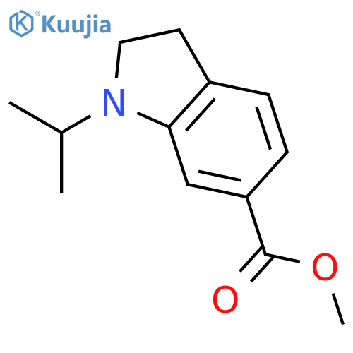 methyl 1-(propan-2-yl)-2,3-dihydro-1h-indole-6-carboxylate structure