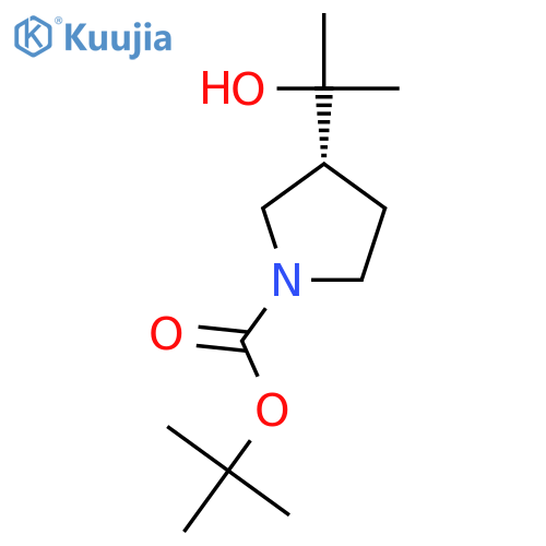 tert-butyl (3R)-3-(1-hydroxy-1-methyl-ethyl)pyrrolidine-1-carboxylate structure