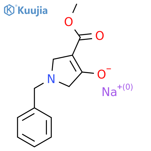 methyl 1-benzyl-4-hydroxy-2,5-dihydropyrrole-3-carboxylate;sodium salt structure