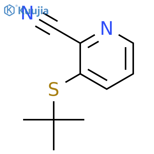3-tert-Butylthio-2-cyanopyridine structure