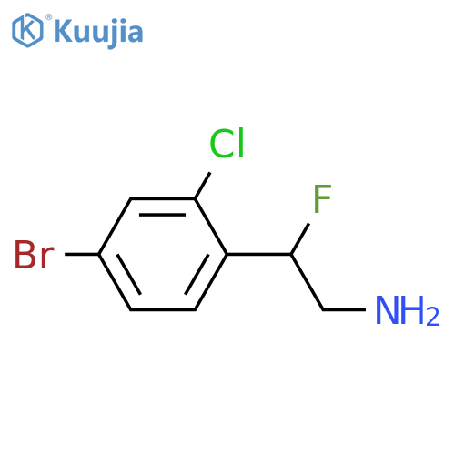 Benzeneethanamine, 4-bromo-2-chloro-β-fluoro- structure